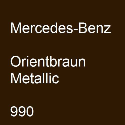 Mercedes-Benz, Orientbraun Metallic, 990.